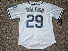Maglia bianca uomo Cal Raleigh #29 Seattle Mariners