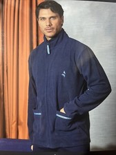 Giacca da camera vestaglia corta uomo con tasche e zip NAVIGARE