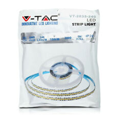 Striscia led 12V 18W/mt 3000Lm/mt V-TAC bianco Caldo bobina 5 metri