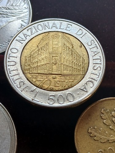 500 lire bimetallica - 500,