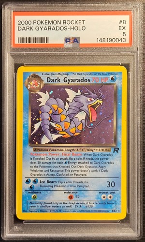 Psa dark gyarados 8 - dark, 8/82