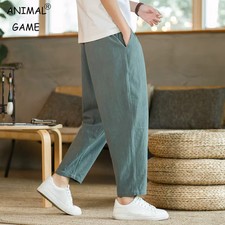 Pantaloni Uomo Cotone Lino