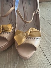 MiuMIu 41  Nude Patent Leather Heels