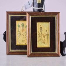 QUADRINI IN FOGLIA D"ORO 750 -