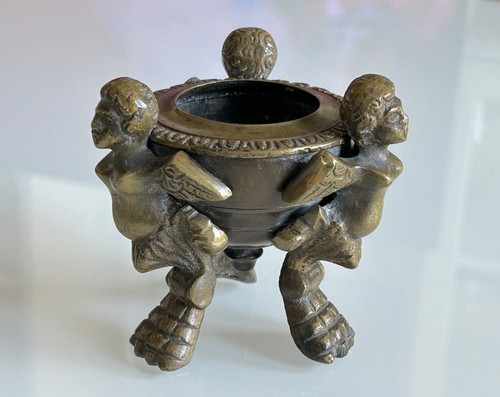 Calamaio antico con putti - calamaio,