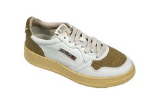 Autry Medalist Low Wom Scarpe Sneakers in Pelle Bianca Camoscio Chiaro Donna 37