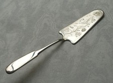 Raro Grande Paletta per Dolci IN Spaten Design 800er Argento Fatto Polen Um 1920
