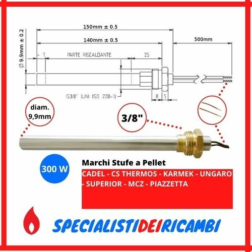 Candeletta accensione stufa - accensione,