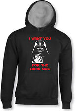 FELPA CON CAPPUCCIO HOODIE DARTH VADER STAR WARS JOIN US I WANT YOU DARK SIDE
