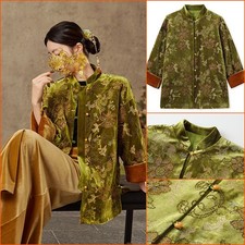 Cappotto velluto stile cinese