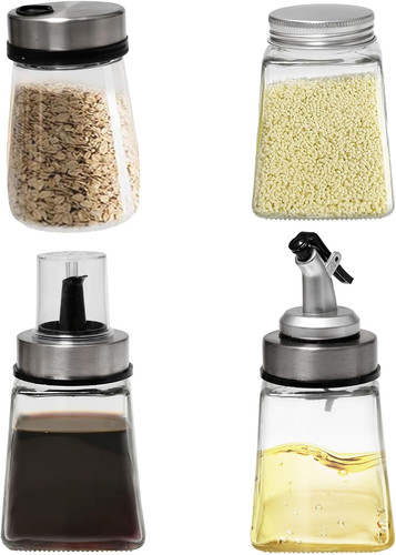 Set bottiglia olio vetro - set,