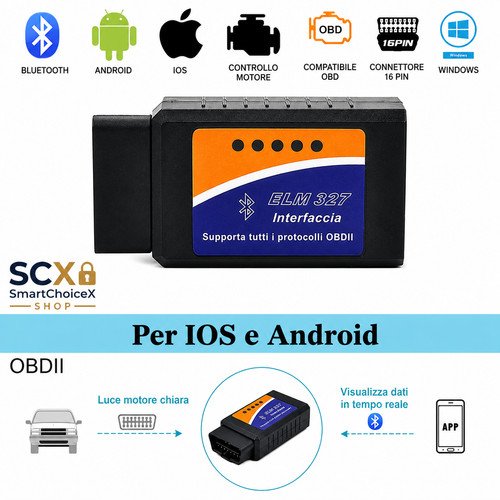 Scanner obd2 bluetooth elm327 - obd2,