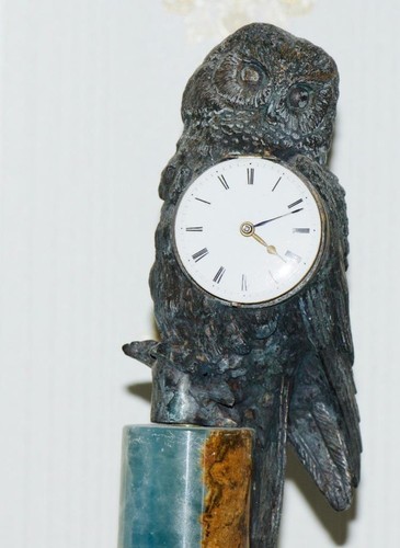 Antique francese gufo figura - antique,