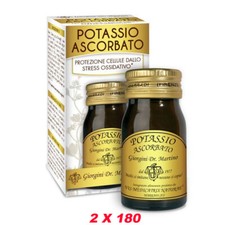 Potassio Ascorbato + Ribosio Vit C da 500 mg 90 gr 2X180 Compresse Dr. Giorgini