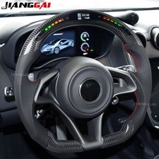 Volante personalizzato a LED in fibra di carbonio adatto a McLaren 570 620Rl con assetto CF
