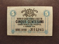 BUONO DI CASSA 5 CENT