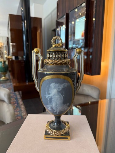 Vaso meissen con padrino sul - meissen,