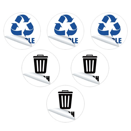 Pcs adesivo spazzatura - ,