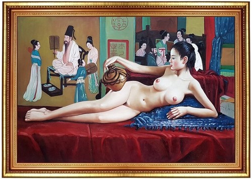 Quadro olio nudo - olio,, nudo,