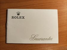 Garanzia Rolex 1971 tutti i