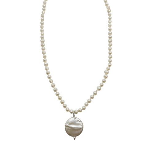 Collana perle fiume con - di,