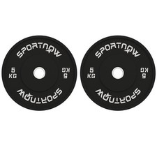 Coppia dischi 5kg gomma foro