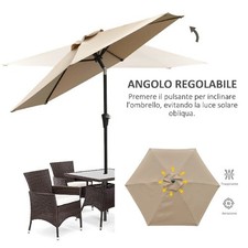 Ombrellone da Giardino Beige