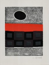 LUIGI SPACAL " Omaggio ai Martiri " fotolitografia firmata a mano Bolaffi Arte