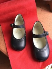 Scarpine in pelle primi passi modello Mary Jane blu con cinturino, mis.20