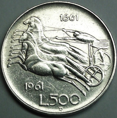Italia 500 lire 1958 argento - ,