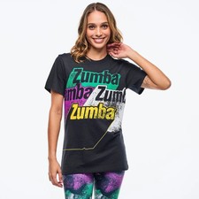 T-shirt girocollo unisex Apres Zumba ~ nero audace ~ XS/S M/L XL/XXL ~ nuova!