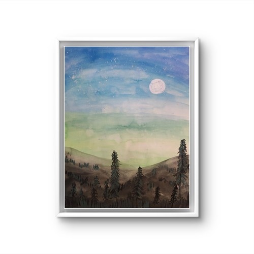 Acquerello pittura arte