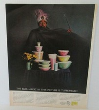 Pubblicità rivista MAGIC TUPPERWARE anni 60 9,5" x 12,5" LM4