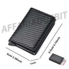 Porta Carte di Credito RFID Portafoglio Uomo Slim Portafoglio Leggero Piccolo