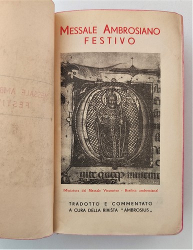 Messale ambrosiano festivo - messale,