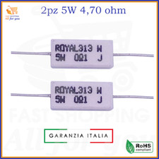 Kit resistenze 5 watt resistenza in ceramica ceramiche 4,7 ohm resistore a filo