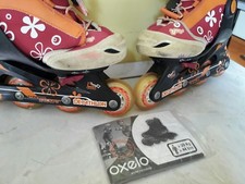 PATTINI,ROLLER + PORTAPATTINI+ KIT CON ISTRUZIONI -DECATHLON- BIMBA- IDEA REGALO