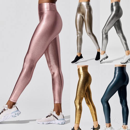 Leggings donna ecopelle