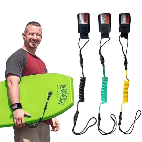 Premium coiled bodyboard leash - bodyboard,