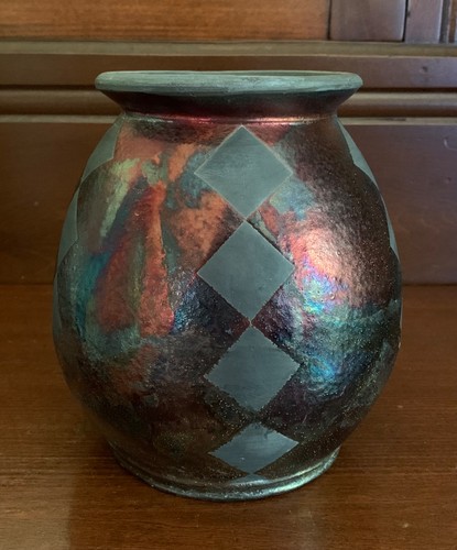 Vaso ceramica artistica - , raku