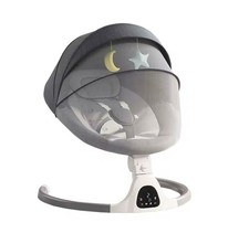 Culla Elettrica per Neonati Sedia a Dondolo con Telecomando e Zanzariera