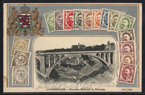 Cpa gaufrée luxembourg - cpa,