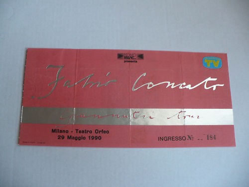 Biglietto concerto fabio - biglietto,