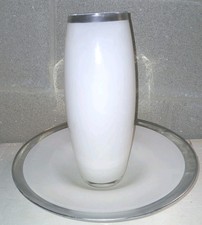 CENTRO TAVOLA VETRO BIANCO
