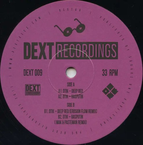 Otik deep red single - red,