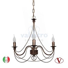 Lampadario arte povera ferro