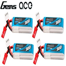 4x GensAce 300mAh 7.6V HV 60C