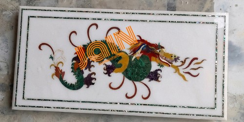 Tavolo marmo bianco - 4'x2',