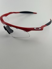 Oakley Pro M Frame Red Clear Hybrid lente ventilata icone argento non pieghevole RARO
