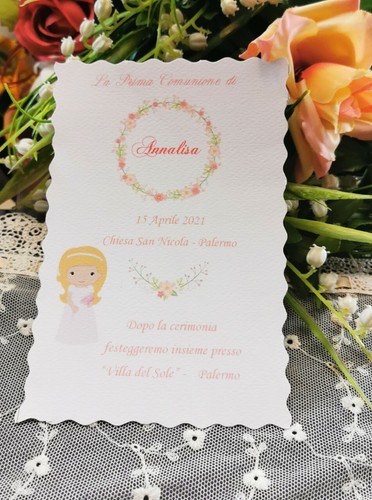Invito prima comunione bimba - prima,